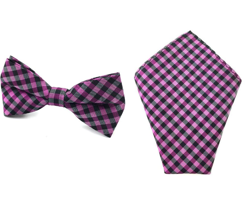 purple gingham bowtie hankies