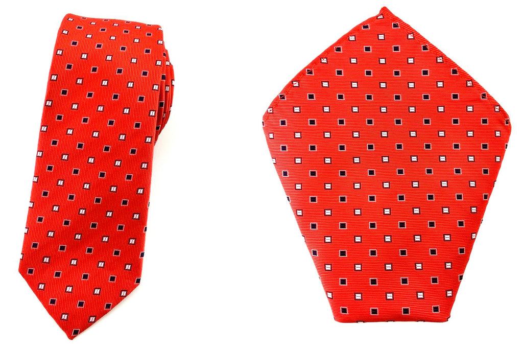 skinny tie handkerchief set