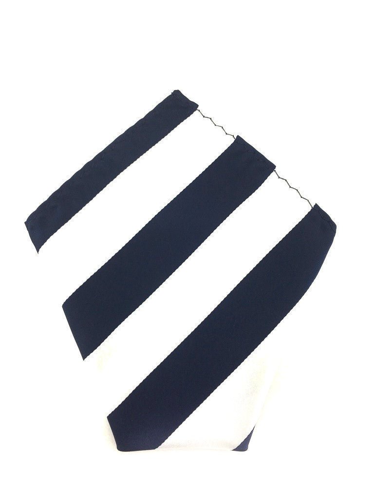 navy blue stripes handkerchief