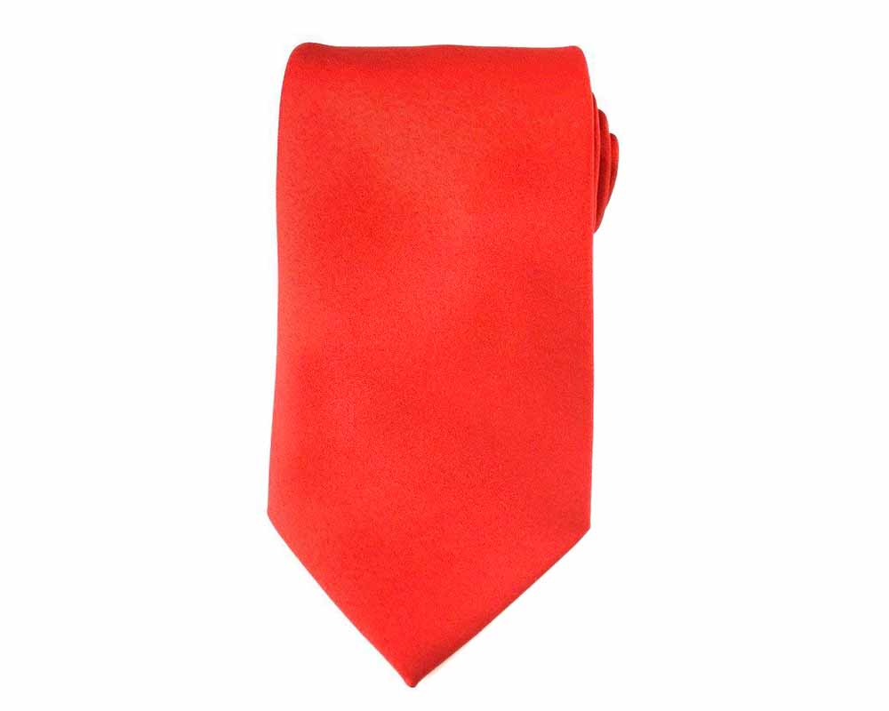 plain red tie