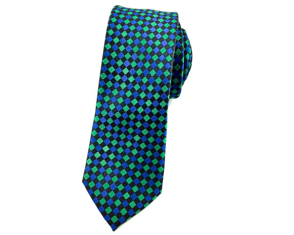 squares slim mens tie