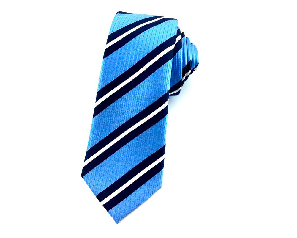 striped skinny necktie