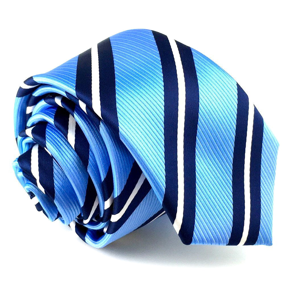 blue striped ties
