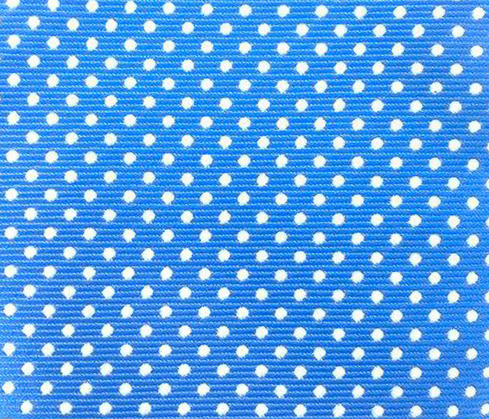 sky blue white dots swatch