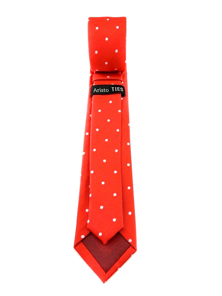 red dotted necktie