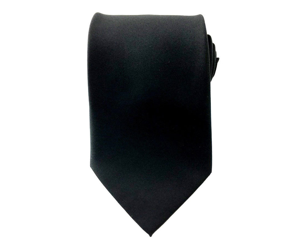 plain black neckties