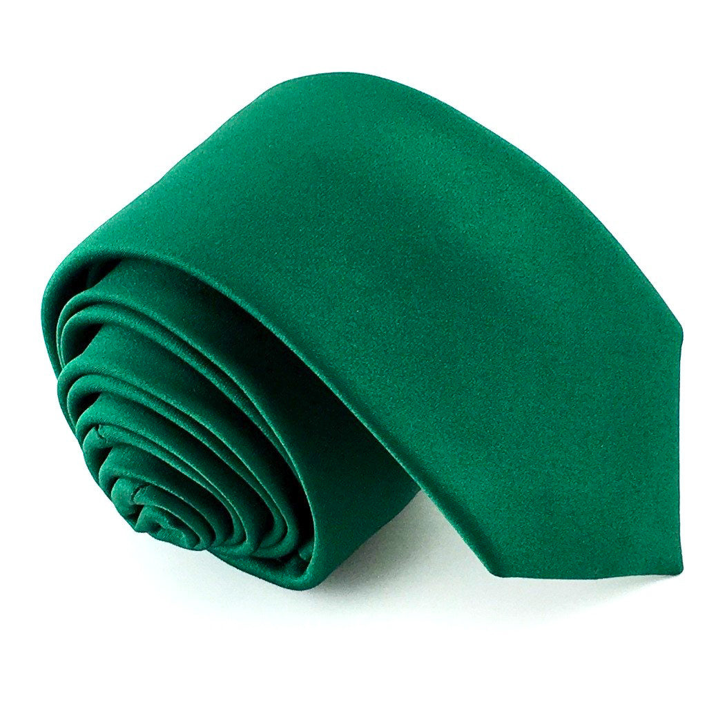 skinny mens green tie