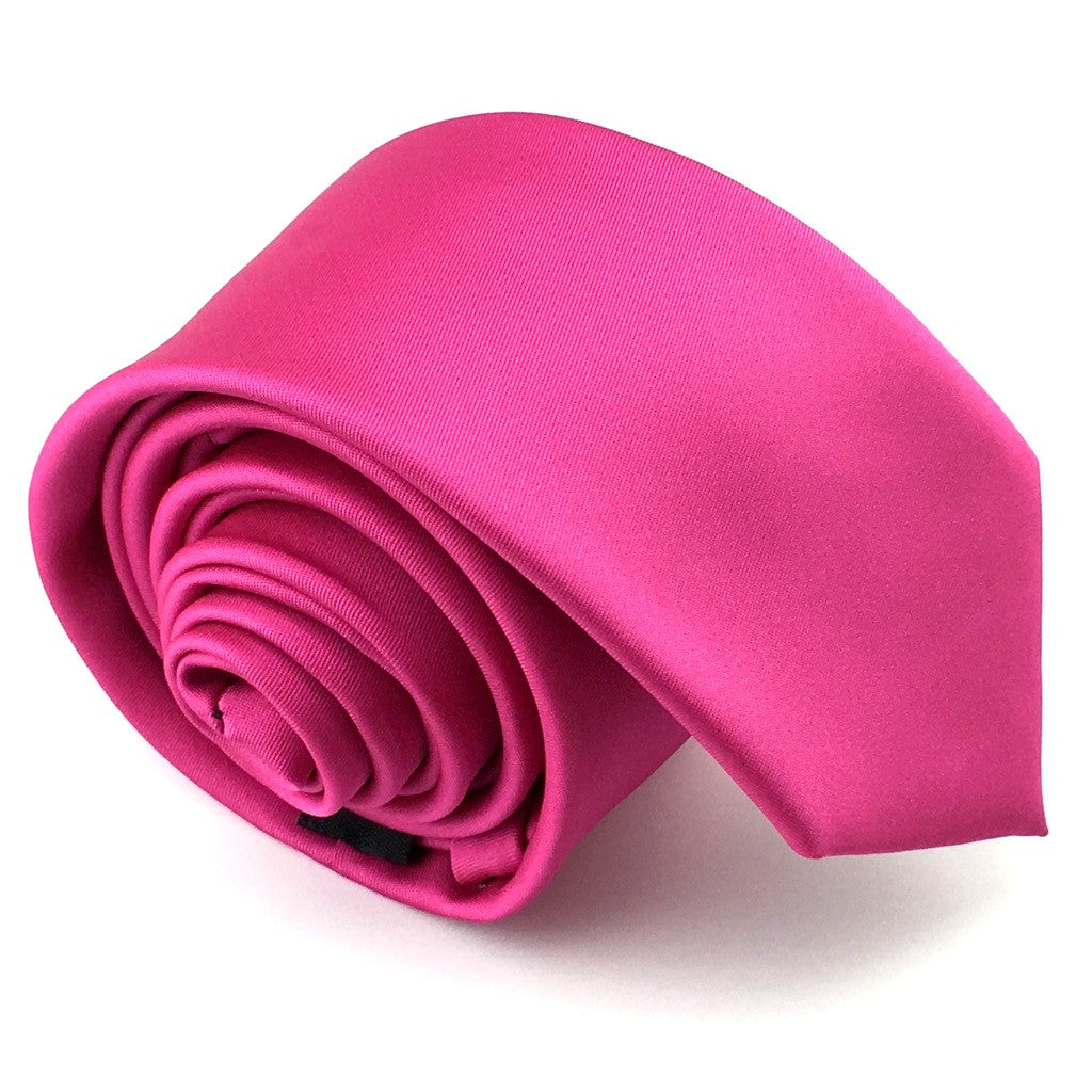 Bright Pink Skinny Tie