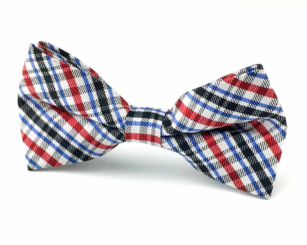 striped check bow ties
