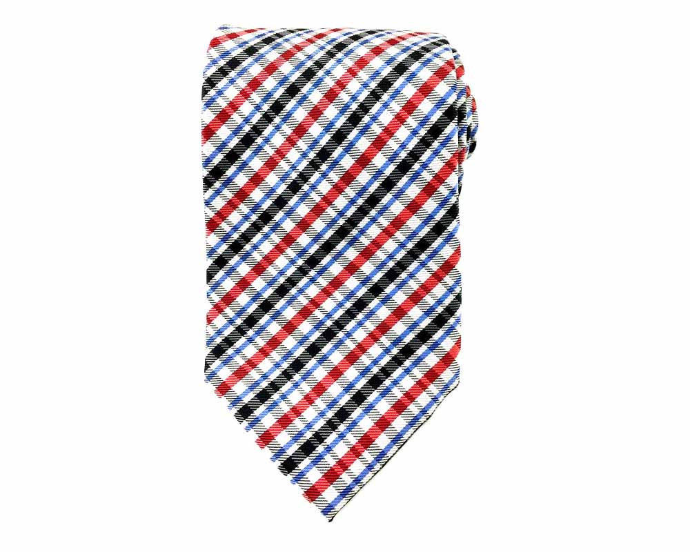 red check stripe necktie