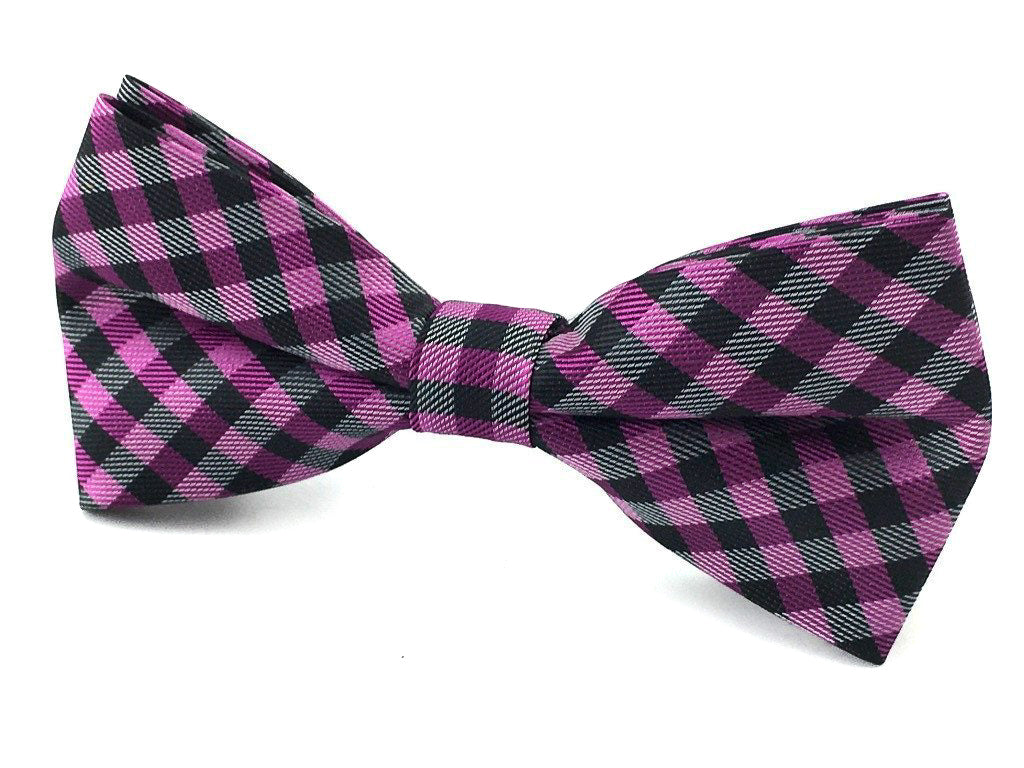 mens gingham bow ties