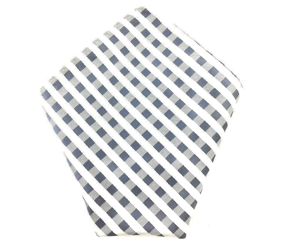 white gingham handkerchief
