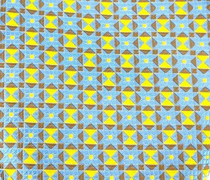 yellow brown blue swatch